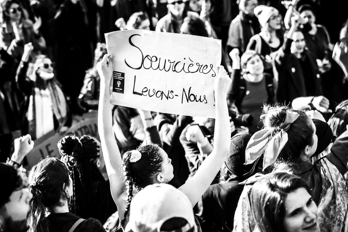 © Joëlle Wider - Journée internationale des droits des femmes 8 mars Lausanne - Grève des femmes