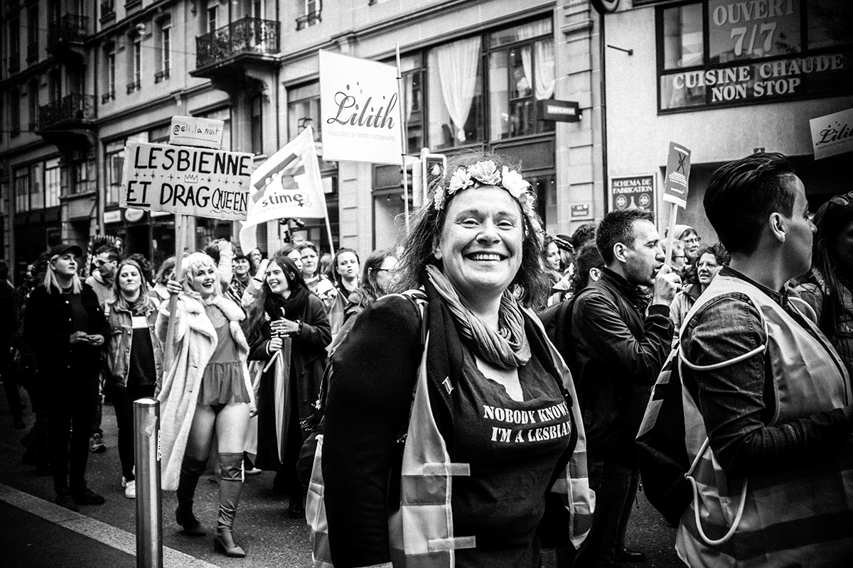 © Joëlle Wider - Marche pour la visibilité lesbienne 27 avril Lausanne